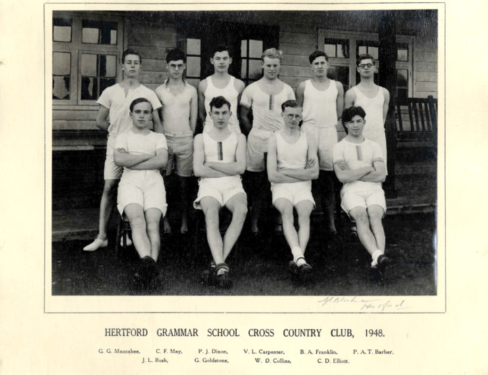 Hertford Grammar School Cross Country Team, County Champions 1948. | Richard Hale School Archive