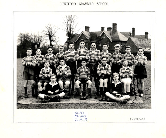 Hertford Grammar School Colts Rugby Team,  circa 1949 | Richard Hale School Archive