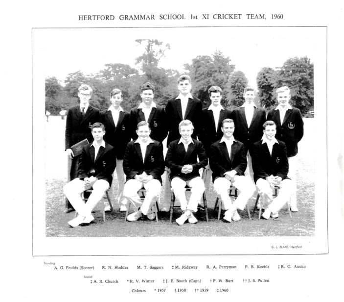 Hertford Grammar School 1st XI Cricket Team, 1960 | Richard Hale School Archive