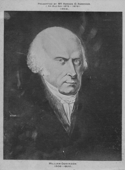 William Dodinson H.G.S. Headmaster 1806 - 1820 | Richard Hale Scool Archive