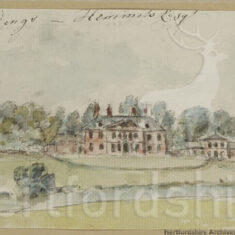 Goldings, Hertford, watercolour [late 18th - early 19th century] | Hertfordshire Archives & Local Studies