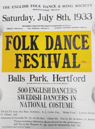 Poster advertising Folk Dance Festival | Susan Payne