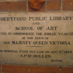 The plaque commemorating the opening