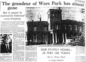 Black and white photograph of a newspaper page