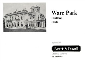 Black and white photograph of a sales brochure | Hertfordshire Archives & Local Studies