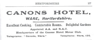 Advert from a directory of 1927 | Herts Archives & Local Studies